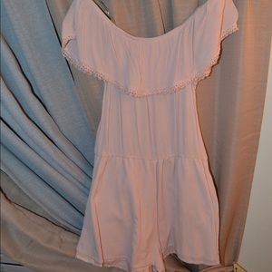 Strapless romper